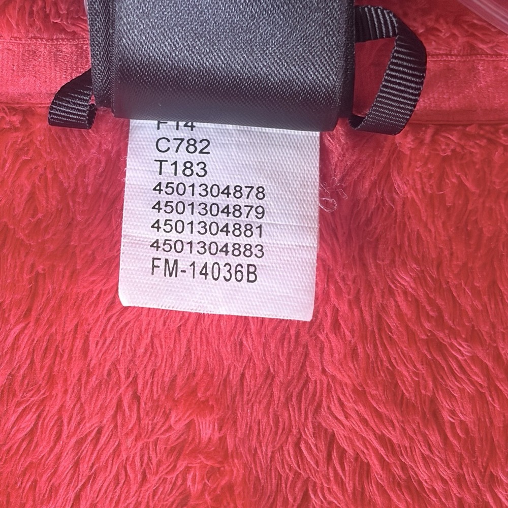 North Face Osito Full Zip Fleece Jacket Womens Small Coral Orange Red Warm‎ - Picture 5 of 10